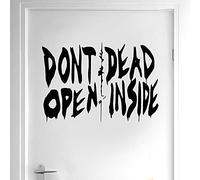 The Walking Dead Art Sticker mural en vinyle pour décoration intérieure Inscription Don't Open Dead Inside 31 x 21 cm