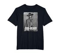 The Walking Dead Carl Silver Portrait T-Shirt, Homme Grandes Tailles, Noir, 3X Tall