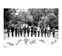 The Walking Dead Cast | BW | Photo Print Poster | pré-signé | Papier lustré pro | Taille : A2 (42 x 59,4 cm)