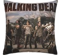 The Walking Dead Housse De Coussin Carrée 45 X 45 Cm Pour Canapé, Chambre À Coucher Avec Fermeture Éclair Invisible 45,7 X 45,7 Cm, Lot De 1