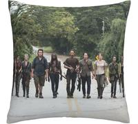 The Walking Dead Housse De Coussin Carrée 45 X 45 Cm Pour Canapé, Chambre À Coucher Avec Fermeture Éclair Invisible 45,7 X 45,7 Cm, Lot De 1