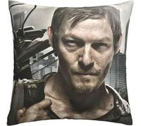 The Walking Dead Housse De Coussin Carrée 45 X 45 Cm Pour Canapé, Chambre À Coucher Avec Fermeture Éclair Invisible 45,7 X 45,7 Cm, Lot De 1
