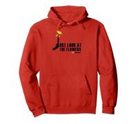 The Walking Dead Just Look at The Flowers Sweat à Capuche, Unisexe pour Adultes, Rouge, L
