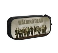 The Walking Dead Kawaii Trousse à crayons pour garçons et filles, grande capacité, motif zombie d'horreur, série TV, pochette à crayons pour étudiants et écoliers 4