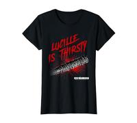 The Walking Dead Lucille is Thirsty T-Shirt, Femme, Noir, XXL