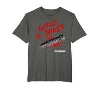 The Walking Dead Lucille is Thirsty T-Shirt, Homme Grandes Tailles, Asphalte, 4X Tall