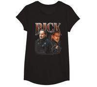 The Walking Dead - The Ones Who Lived Rick Homage T-Shirt, Fille, Noir, M