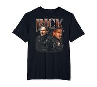 The Walking Dead - The Ones Who Lived Rick Homage T-Shirt, Homme Grandes Tailles, Noir, 4X Tall
