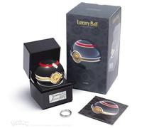 The Wand Company Original Poké Ball Authentic Replica - Realistic, Electronic, Die-Cast Poké Ball with Display Case Light Features - Officially Licensed by Pokémon (Luxury Ball)