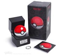 The Wand Company Original Poké Ball Authentic Replica - Realistic, Electronic, Die-Cast Poké Ball with Display Case Light Features - Officially Licensed by Pokémon (Original Poké Ball)