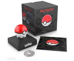 The Wand Company Pokémon Trainer Mini Poké Ball Range of Authentic Replicas - Realistic, Electronic, Die-Cast Poké Ball with Display Stand Light Features (Mini Poké Ball)