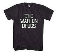 The War on Drugs Men's T-Shirt Unisex Black Cotton Print Tee Shirts 3XL
