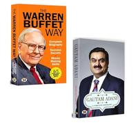 The Warren Buffett Way Biography.. + Gautam Adani गौतम अडानी Biography Books.. | Motivational | Discipline | Biography Books | Self Help| Businessmen (Set Of 2 Books)