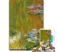 The Water Lily Pond 1919 Puzzle en Bois | Cadeau du Nouvel An pour passionné : activité autour de la table à la maison.