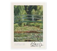 The Water Lily Pond (Le Bassin aux nymphéas), 1899 Poster de Claude Monet 30 x 40 cm Vert Tableaux Décoration murale