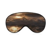 The Waves are Moving Masque de sommeil doux et confortable avec sangle réglable pour homme et femme