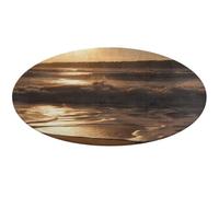 The Waves are Moving Tapis de sol rond, antidérapant, doux, lavable et absorbant pour cuisine, chambre à coucher, salle de bain, décoration d'intérieur, 61 x 61 cm