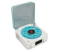 The Waves Player, Haut-Parleur Bluetooth Portable Vintage Waves avec Lumières Ambiantes Réglables, Lecteur de Musique Stéréo avec Affichage de L'heure pour Chambre à Coucher,