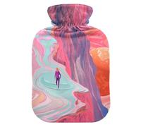 The Way of Life Bouillotte mignonne avec housse souple, 2 L pour l'arthrite