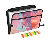 The Way of Life Lot de 13 pochettes extensibles avec fermeture éclair Format A4