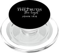 The Way The Truth The Light John 14:6 Verset biblique chrétien PopSockets PopGrip pour MagSafe
