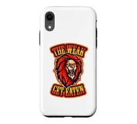The Weak Get Eaten Lions Roar pour Hommes, Femmes, Enfants, garçons et Filles, drôles Coque pour iPhone XR