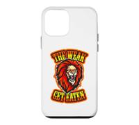 The Weak Get Eaten Lions Roar pour Hommes, Femmes, Enfants, garçons et Filles, drôles Coque pour iPhone 12 Mini