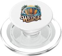 The Wedge Newport sur la scène de surf de Beach Shore Break PopSockets PopGrip pour MagSafe