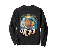 The Wedge Newport sur la scène de surf de Beach Shore Break Sweatshirt