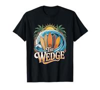 The Wedge Newport sur la scène de surf de Beach Shore Break T-Shirt