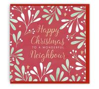 The Wee Sparrow Happy Christmas To A Wonderful Neighbour Single Christmas Ca