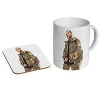 The Weeknd ABEL Tesfaye Camo Tasse à café en céramique + sous-verre Coffret cadeau