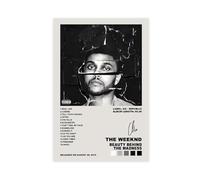 The Weeknd Couverture d'album Beauty Behind The Madness Affiches Musique Poster sur toile Art mural pour chambre Esthétique Cadeaux de Noël 30 x 45 cm Sans cadre