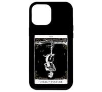 The Wheel of Fortune Carte de Tarot Squelette Halloween Goth Coque pour iPhone 12 Pro Max