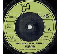 The Whispers - The Whispers - Once More With Feeling - 7" Single 1974 - Janus Records 6146 031 - UK Press
