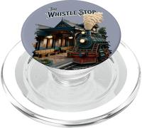 The Whistle Stop : Gare et Train à Vapeur Vintage PopSockets PopGrip pour MagSafe