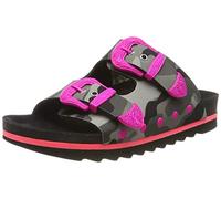 The White Brand Femme Buckle Camo Sandales Bout Ouvert, Rose (Neon Pink Neon Pink), 40 EU