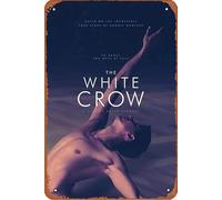 The White Crow Plaque en métal 20,3 x 30,5 cm Décoration murale vintage rétro