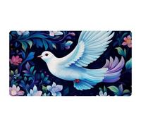 The White Dove in the Flowers-1927 Tapis de couloir de cuisine rembourré, résistant aux taches, facile à nettoyer pour maison, évier et bureau, 40 x 75 cm