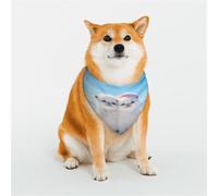 The White Little Dog in The Snow Bandana pour chiens de petite, moyenne et grande taille, foulard triangle pour fille ou garçon