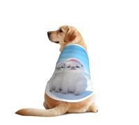 The White Little Dog in The Snow Dog Chemise pour chiens de grande et moyenne taille - T-shirt en maille respirante, parfait pour un usage quotidien et des occasions spéciales