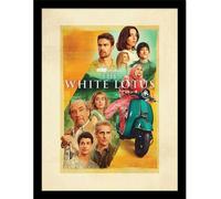The White Lotus - Poster encadré "Cast" PM12061 (Taille unique) (Noir)