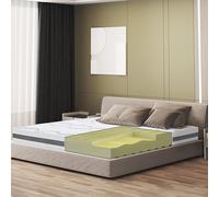 The White Stone Matelas 100 x 160 à Fermeté Moyenne | Hauteur 20 cm | Tissu hypoallergénique et Respirant | Propriétés orthopédiques et automodelantes | Produit en Italie