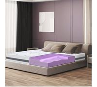 The White Stone Matelas 100 x 190 à Fermeté Moyenne | Hauteur 25 cm | Tissu hypoallergénique et Respirant | Propriétés orthopédiques et automodelantes | Produit en Italie