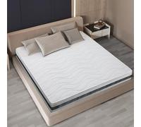 The White Stone Matelas 140 x 200 en Waterfoam Hypoallergénique | Hauteur 16 cm | Rembourrage en ouate et revêtement en Tissu 3D Respirant, Anti-acarien et antifongique | Fabriqué en Italie