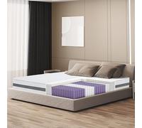 The White Stone Matelas 180 x 190 à Ressorts Ensachés et Mousse | Hauteur 20 cm | Moyen Rigide, Autoformant, Orthopédique | Revêtement hypoallergénique et Respirant | Produit en Italie