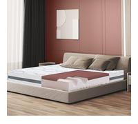 The White Stone Matelas à mémoire de Forme 140 x 190 à fermeté Moyenne | Hauteur 27 cm | Tissu hypoallergénique Respirant | Propriétés orthopédiques Auto-modelantes | Produit en Italie