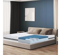 The White Stone Matelas à mémoire de Forme 80 x 195 à fermeté Moyenne | Hauteur 22 cm | Tissu hypoallergénique Respirant | Propriétés orthopédiques Auto-modelantes | Produit en Italie
