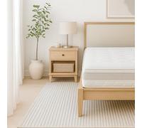 The White Stone Matelas Simple 80x190, Matelas mémoire de Forme, H 20cm,Revêtement 3D Air en Fibre hypoallergénique, Anti-acariens et antibactérien, 7 Zones thermosensibles (Simple 80x190)