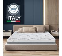 The White Stone Matelas Simple XL 125x220 Memory Foam orthopédique Hauteur 27 cm Made in Italy